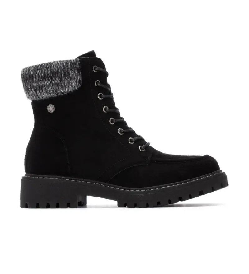 per donna. 17302802-NEGRO Stivaletti 173028 neri (37), Nero, Basso, 1 a 3 cm, Cerniera, Casual Pelle