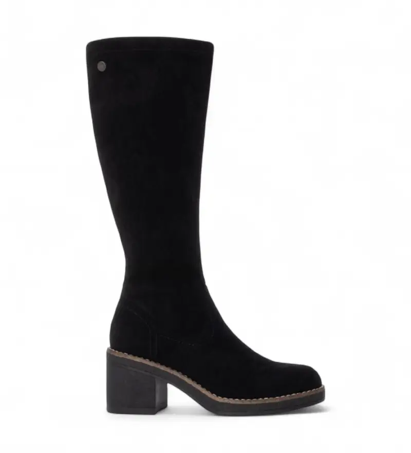 per donna 17303703-NEGRO Stivali 173037 neri (36), Nero, 5 a 8cm, Cerniera, Casual Pelle