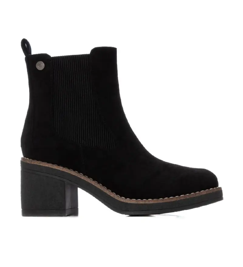 per donna. 17303903-NEGRO Stivaletti 173039 neri (37), Nero, 5 a 8cm, Cerniera, Casual Pelle