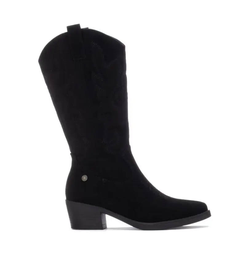 per donna. 17308501-NEGRO Stivali 173085 neri (37), Nero, 3 a 5cm, Cerniera, Casual Pelle