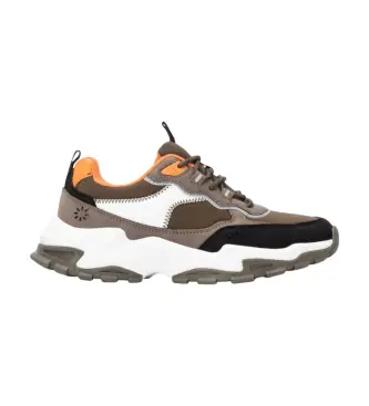 per donna 17310402-KAKI Sneakers 173104 verdi (39), 3 a 5cm, Stringhe, Casual, Verde