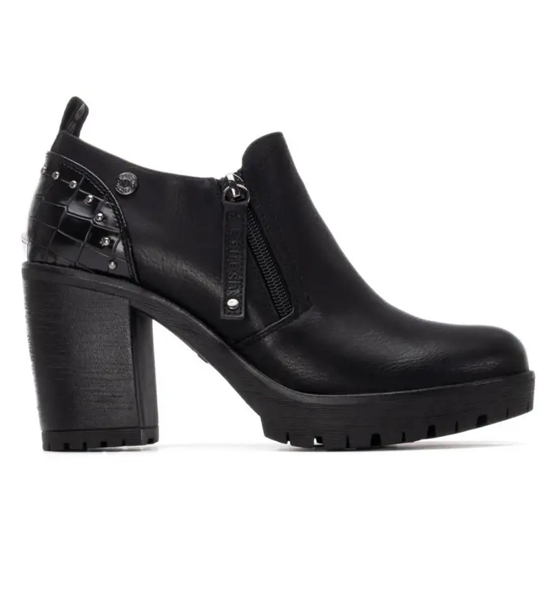 per donna. 17320101-NEGRO Scarpe 173201 nere (38), Nero, 5 a 8cm, Cerniera, Casual Pelle