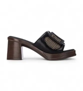 per donna 17502801-NEGRO Sandali 175028 neri (37), Nero, 5 a 8cm, Nessuno, Casual