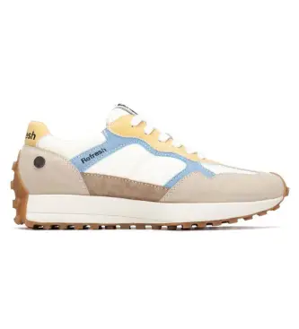 per donna 17503803-BEIGE Sneakers beige 175038 (37), Tessuto, Basso, Stringhe, Casual Multicolore