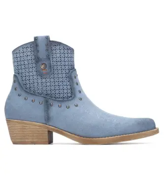 per donna 17504203-JEANS Stivali 175042 blu (35), 3 a 5cm, Cerniera, Casual