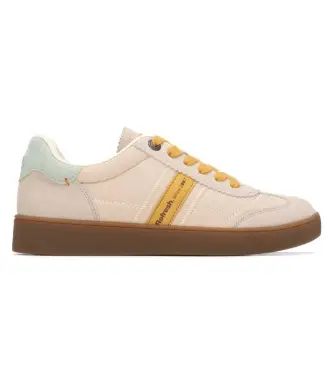 per donna 17505301-BEIGE Sneakers beige 175053 (38), Tessuto, Basso, Stringhe, Casual
