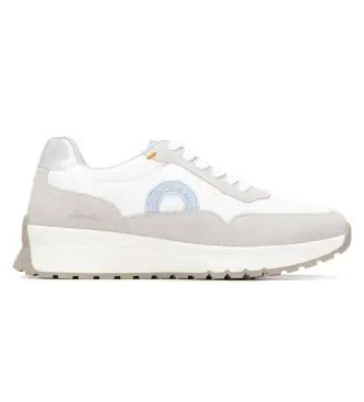 per donna 17505402-HIELO Sneakers 175054 bianche (37), Bianco, 1 a 3 cm, Stringhe, Casual Pelle