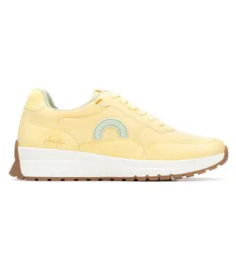 per donna 17505403-AMARILLO Sneakers 175054 gialle (37), 1 a 3 cm, Stringhe, Casual, Giallo Naturale