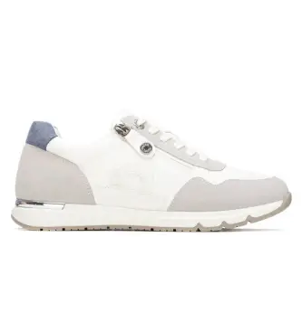 per donna 17505701-BLANCO Sneakers 175057 bianche (37), Bianco, Basso, Cerniera, Casual Pelle