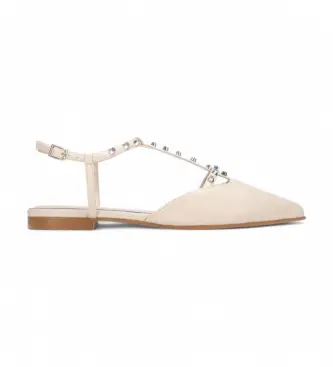 per donna 17507006-BEIGE Sandali beige 175070 (37), Basso, Fibbia, Casual