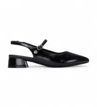 per donna 17507601-NEGRO Scarpe 175076 nere (37), Nero, 3 a 5cm, Fibbia, Casual, Classico, Pelle verniciata