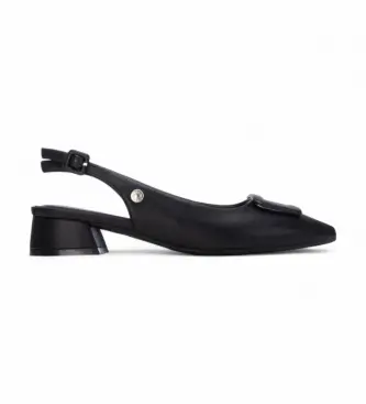 per donna 17508501-NEGRO Scarpe 175085 nere (36), Nero, 1 a 3 cm, Fibbia, Casual Pelle