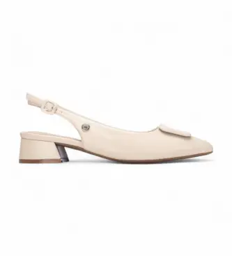 per donna 17508502-BEIGE Scarpe beige 175085 (37), 1 a 3 cm, Fibbia, Casual, Classico