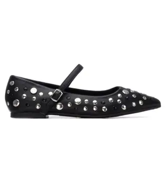 per donna 17509401-NEGRO Ballerine 175094 nere (37), Nero, Basso, Fibbia, Casual