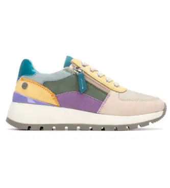 per donna 17512702-HIELO Sneakers multicolor 175127 (37), 1 a 3 cm, Cerniera, Casual, Multicolore Pelle