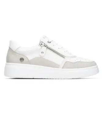 per donna 17512804-BLANCO Sneakers 175128 bianche (37), Bianco, Basso, Cerniera, Casual Pelle