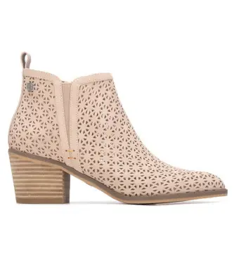 per donna 17515203-NUDE Stivaletti beige 175152 (37), Marrone, 3 a 5cm, Cerniera, Casual