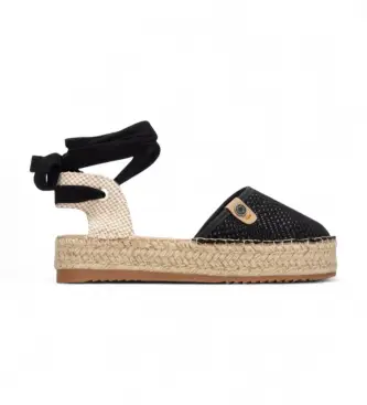 per donna 17520503-NEGRO Sandali 175205 neri (37), Nero, Basso, Stringhe, Casual Multicolore