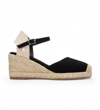 per donna 17521209-NEGRO Espadrillas 175212 nere (37), Nero, 5 a 8cm, Fibbia, Casual Pelle