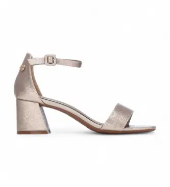 per donna 17525205-ORO Sandali dorati 175252 (37), 3 a 5cm, Fibbia, Casual, Da sera