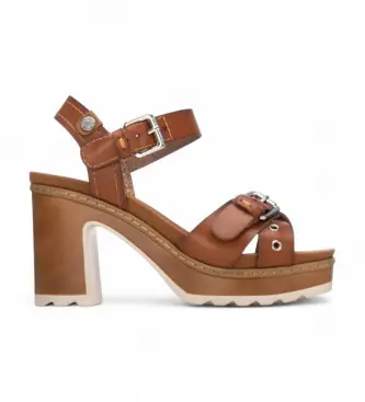 per donna 17529002-CAMEL Sandali 175290 marrone (37), 5 a 8cm, Fibbia, Casual