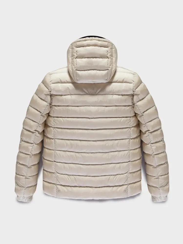 giubbotto tofu uomo imbottito con cappuccio logo sul petto miniatura 2