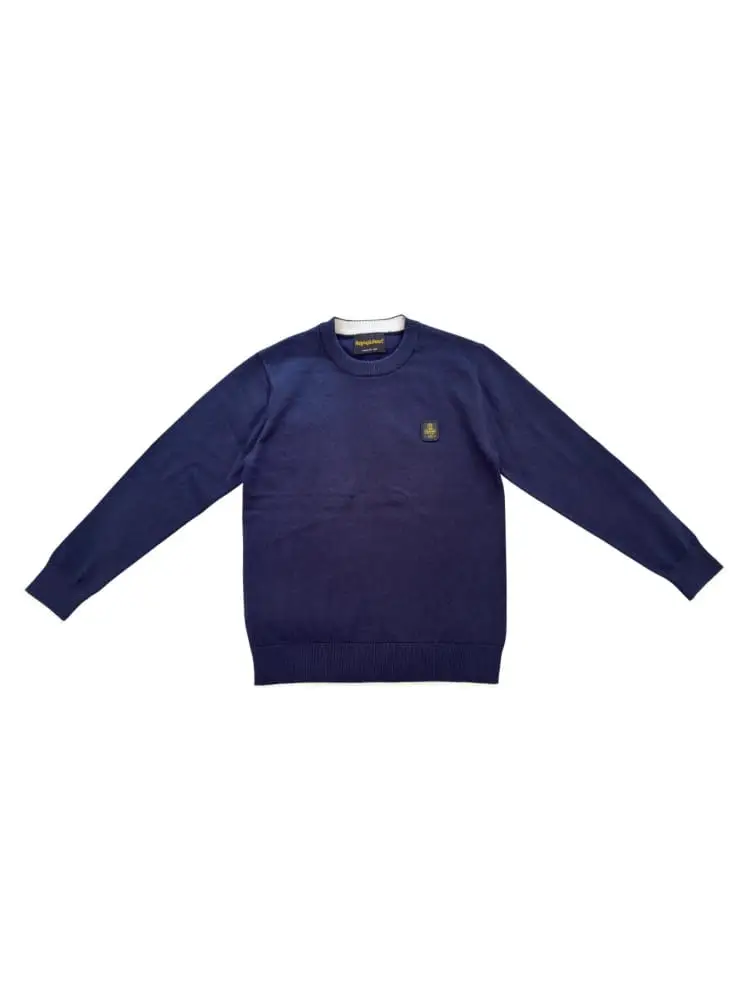 maglia blu navy bambino mini logo