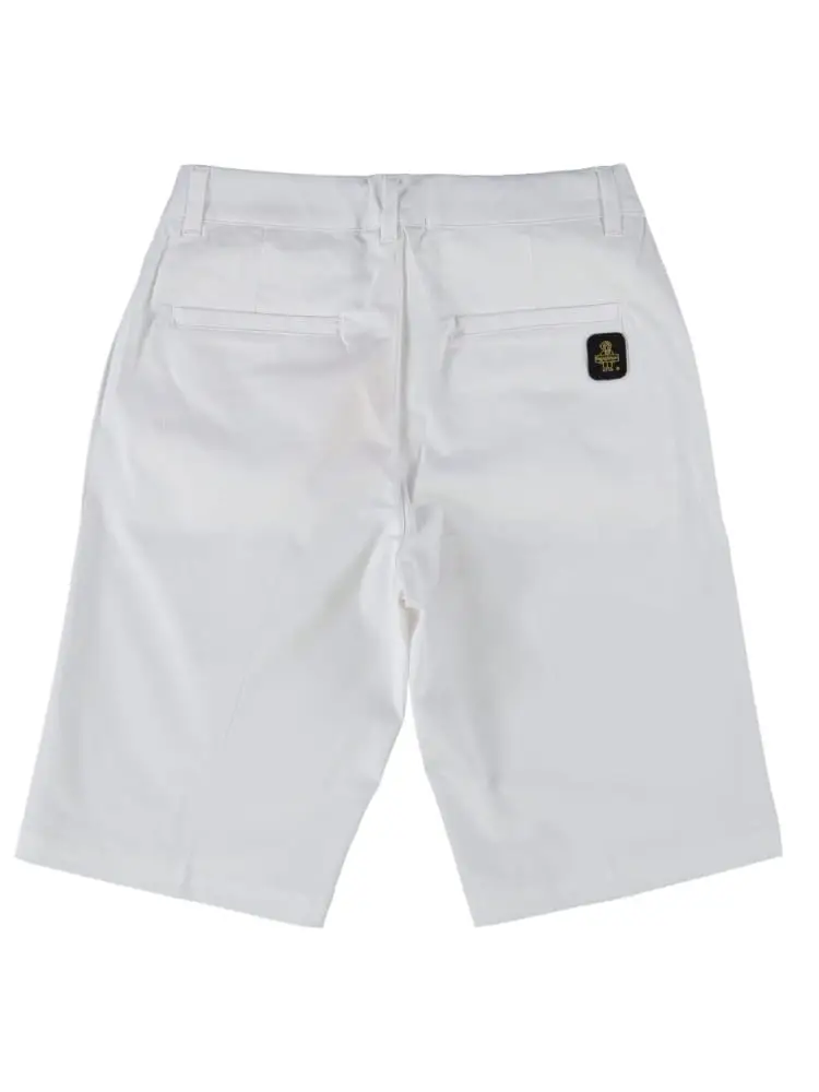 shorts bianco bambino mini logo miniatura 2