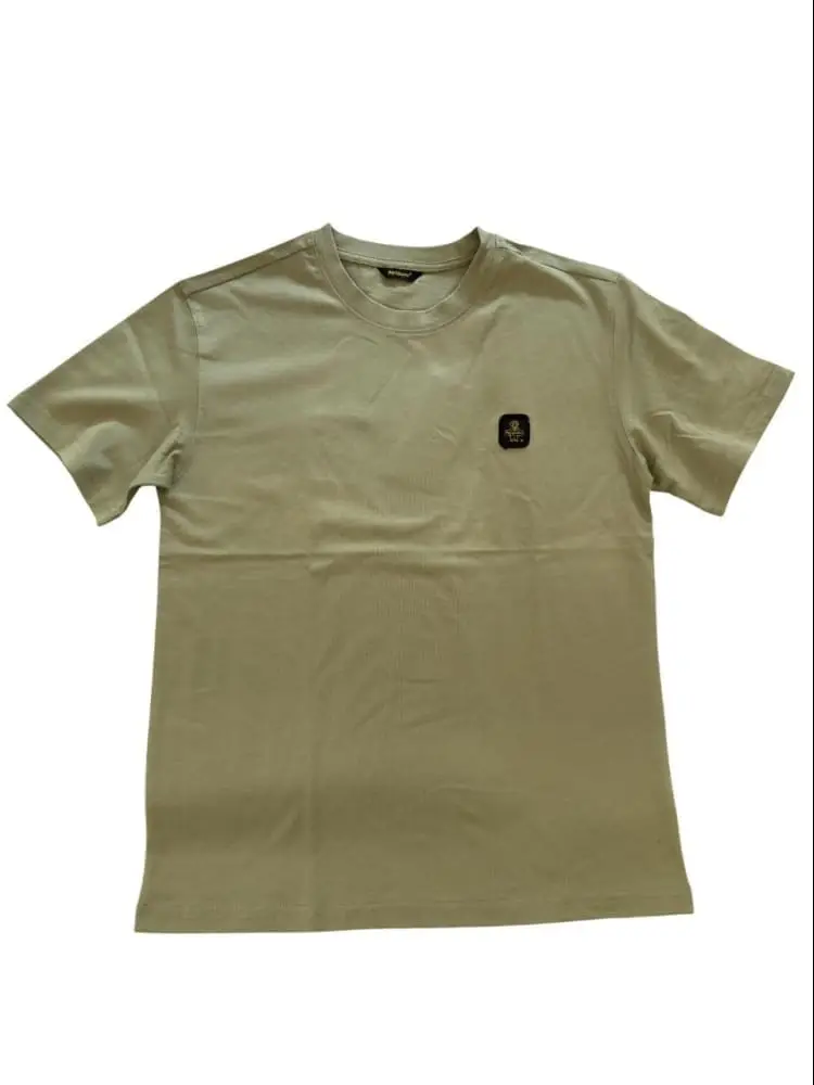 tshirt verde militare bambino mini logo