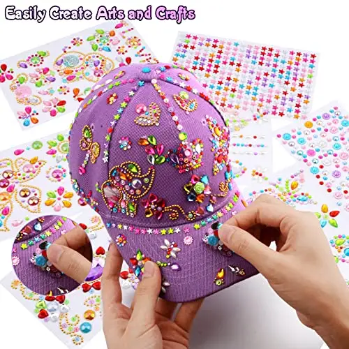 Regalo Bambina 4 5 6 7 8 9 10 11 Anni, Kit Cappellino da Baseball Fai Da Te Ragazze, Idee Regali Bambina Compleanno di miniatura 3