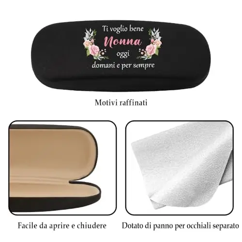 Regalo Festa Dei Nonni Regalo Nonni Festa Regalo Nonna, Regalo Nonna Compleanno Porta Occhiali Regalo Per Nonna Idee miniatura 3