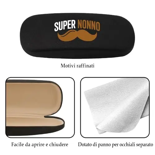 Regalo Festa Dei Nonni Regalo Per La Festa Dei Nonni Regalo Nonno Idee Regalo Custodia Occhiali Rigida Regali Per Nonno miniatura 3