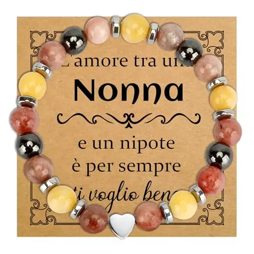 Regalo Nonna Compleanno Festa Dei Nonni Regalo per Nonna Idee Regalo Regali Nonna Natale Bracciale Pietre Naturali