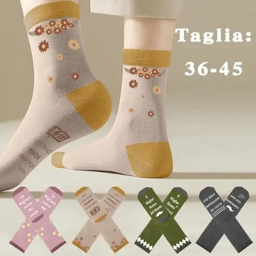 Regalo Nonni Calzini Nonna Festa dei Nonni Compleanno Natale Festa della Mamma da Regali da Nipote Nipoti, Regalo Nonna miniatura 2