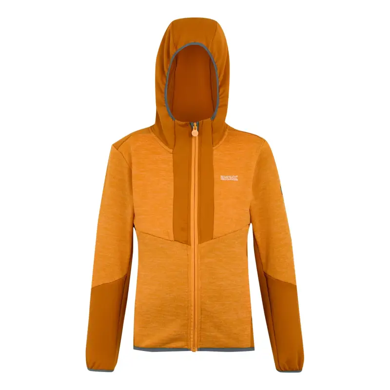 Felpa con cerniera a cappuccio per bambini Regatta Dissolver X