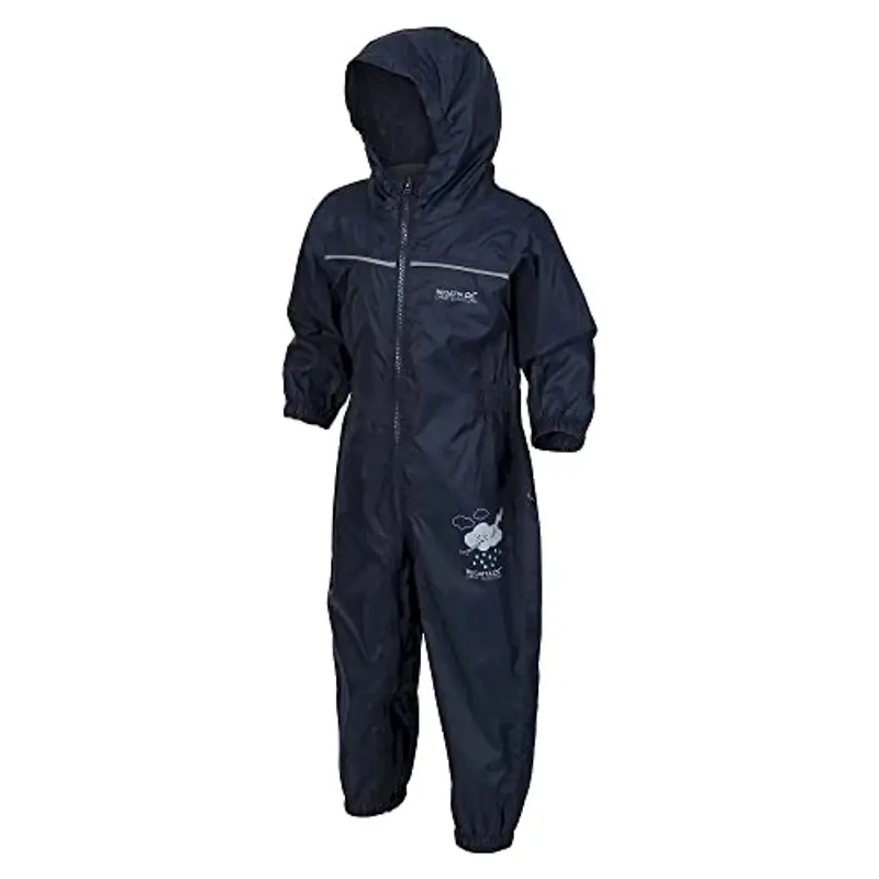 Regatta Puddle IV, Tuta Integrale Impermeabile, Unisex - Bambini e ragazzi, Navy, 18 mesi miniatura 3
