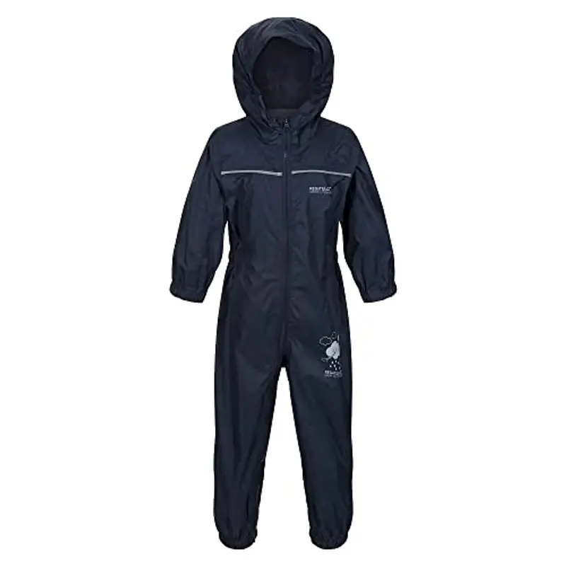 Regatta Puddle IV, Tuta Integrale Impermeabile, Unisex - Bambini e Ragazzi, Navy, 48 mesi-60 Mesi