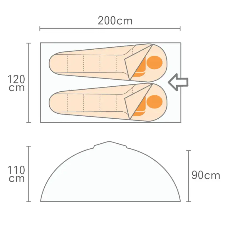 Tenda a 2 posti Regatta