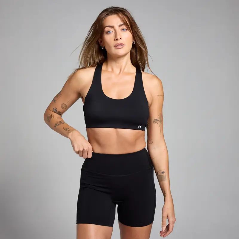 Reggiseno regolabile con dorso incrociato MP Active - Nero - XS