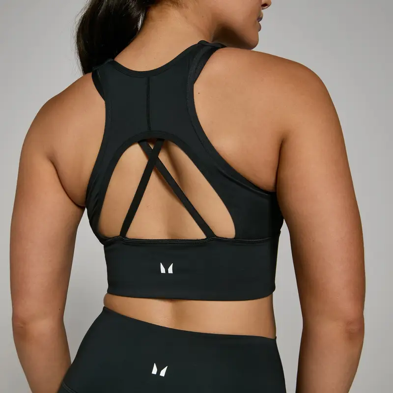 Reggiseno sportivo a taglio lungo MP Power - Nero - XXS miniatura 3