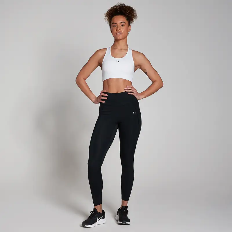 Reggiseno sportivo con design a vogatore MP - Bianco - XXS miniatura 2