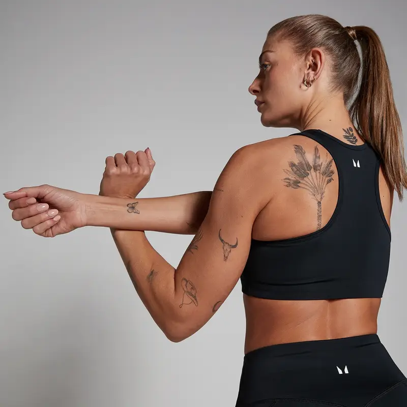 Reggiseno sportivo con design a vogatore MP - Nero - XXS miniatura 3