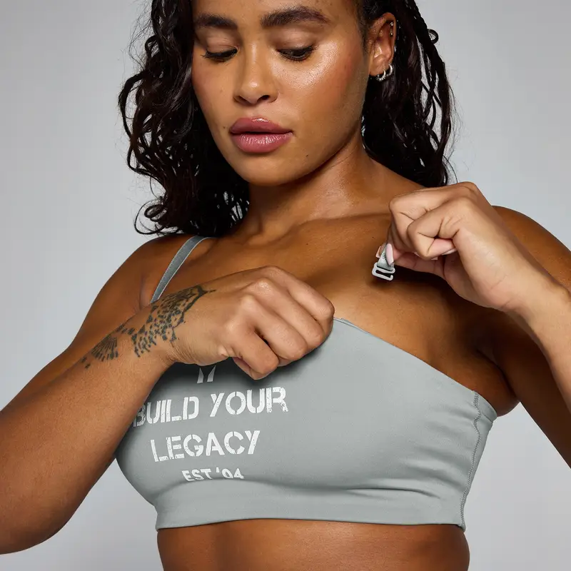 Reggiseno sportivo con grafica Origin MP - Fossil Grey - XL miniatura 3