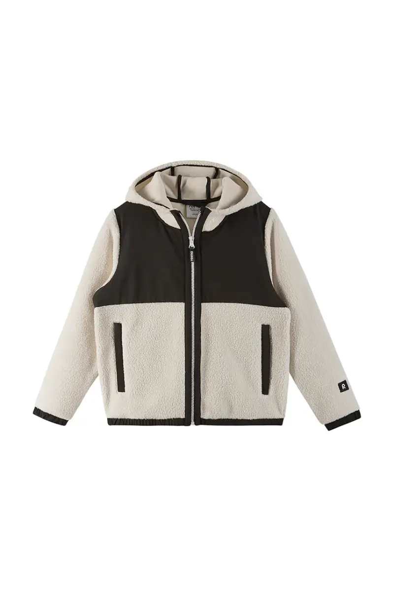 felpa in pile bambini Turbo colore beige con cappuccio 5200437A miniatura 2