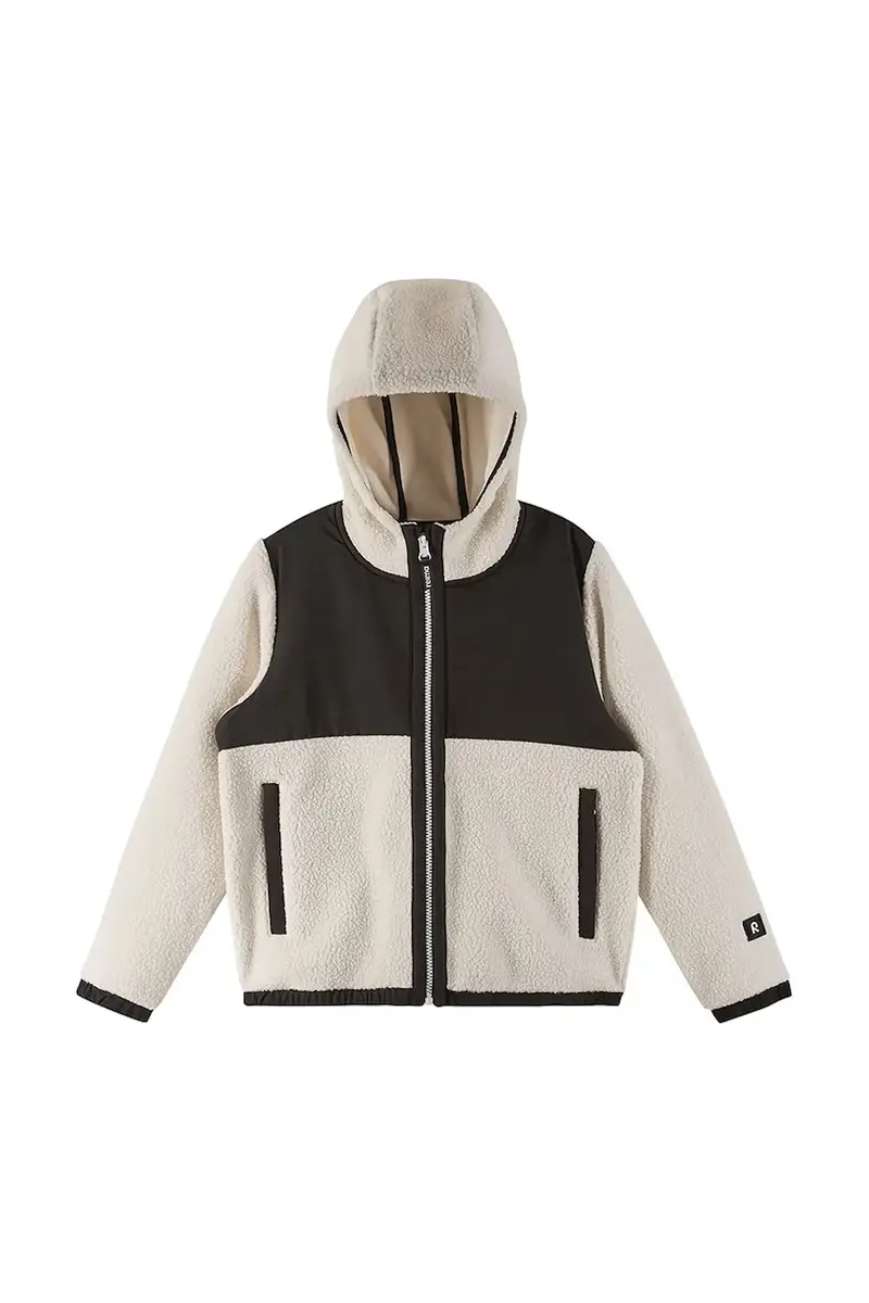 felpa in pile bambini Turbo colore beige con cappuccio 5200437A miniatura 4