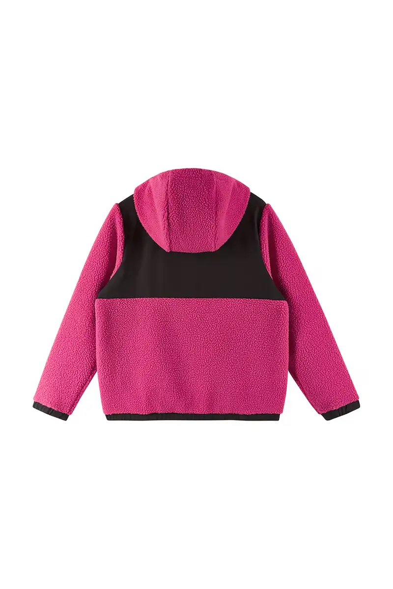 felpa in pile bambini Turbo colore rosa con cappuccio 5200437A miniatura 2