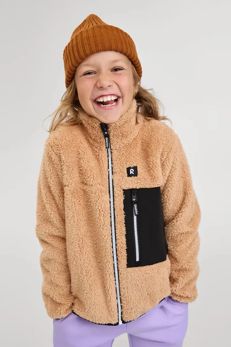 felpa in pile bambini Turilas colore marrone 5200364A