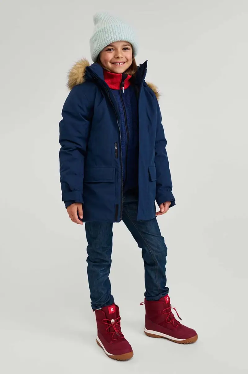 piumino bambini Serkkula colore blu navy 5100281A
