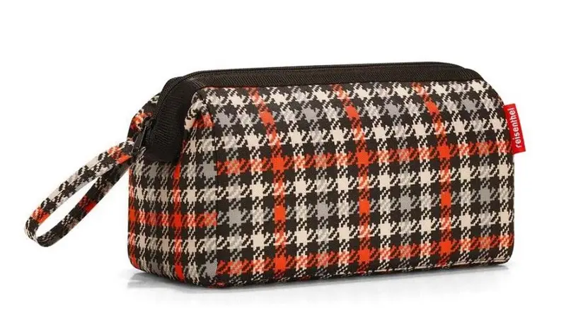 Necessaire Reisenthel travelcosmetic Glencheck Red