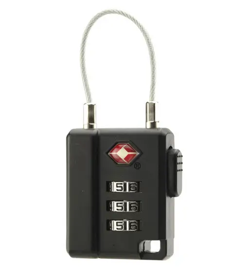 TSA Cable Lock - lucchetto per bagagli Black